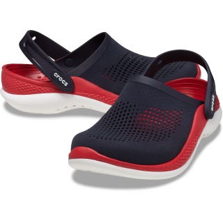 Crocs Sandal LiteRide 360 Clog (super soft, lightweight) navy blue/red - 1 pair